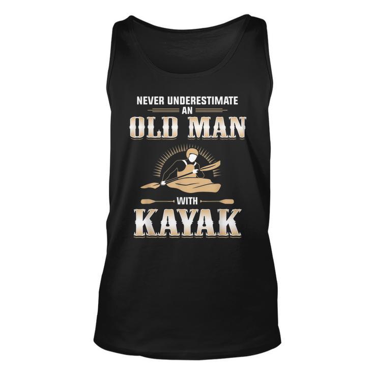 Best Kayak T | Never Underestimate Old Man Unisex Tank Top