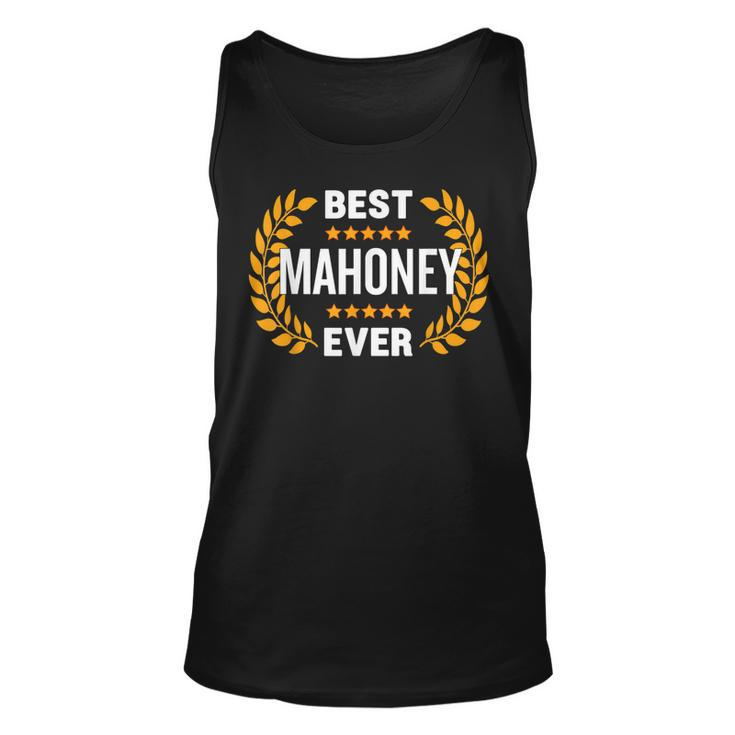 Best Mahoney Ever With Five Stars Name Mahoney Unisex Tank Top