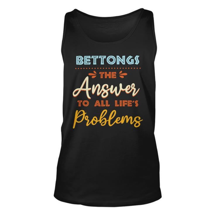Bettongs Answer To All Problems Funny Animal Meme Humor Unisex Tank Top