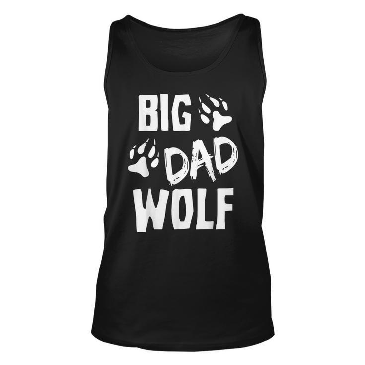 Mens Big Dad Wolf Costume Halloween Daddy Dad Fathers Day Tank Top
