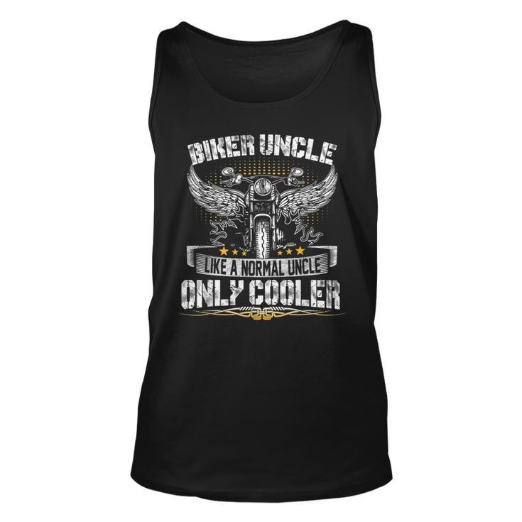 Biker Uncle Motorcycle Fathers Day  For Fathers Unisex Tank Top