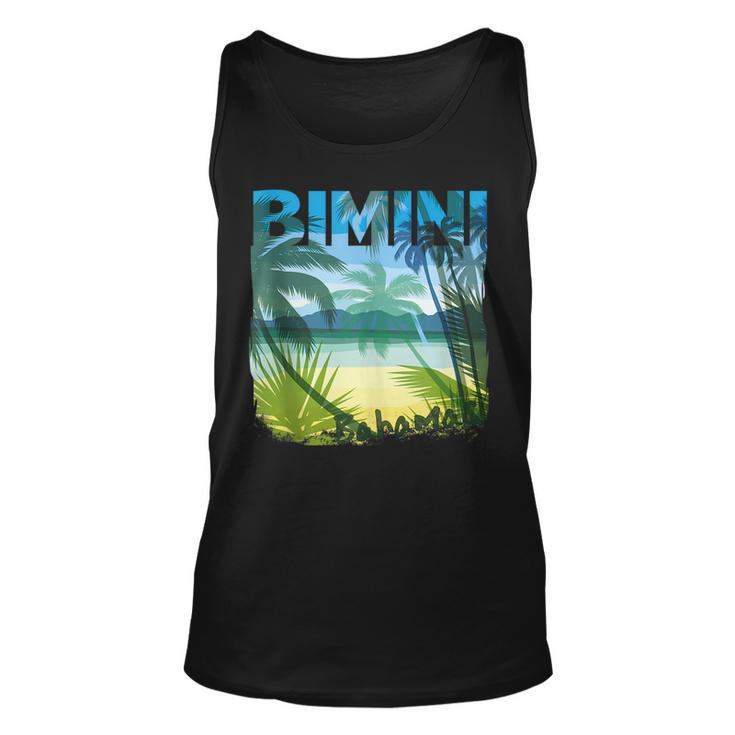 Bimini Bahamas Beach Summer Matching Palms Tree Bahamas Tank Top