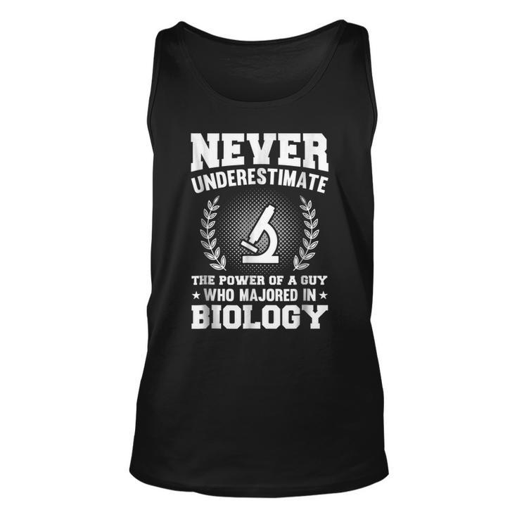 Biology Major  Gift | Never Underestimate Gift For Mens Unisex Tank Top