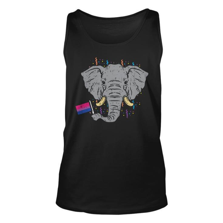 Bisexual Flag Elephant Lgbt Bi Pride Stuff Animal   Unisex Tank Top