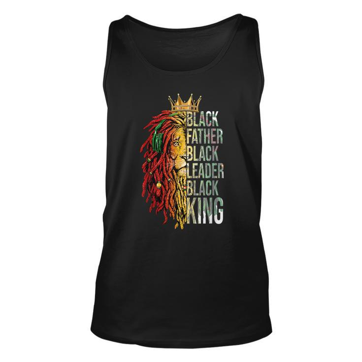 Black Father Leader King Melanin Men African Fathers Day  Unisex Tank Top