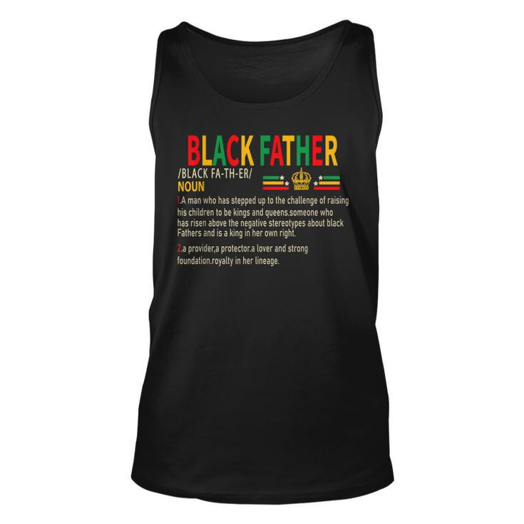 Black Father Noun Father Day African American Dad Black King Tank Top