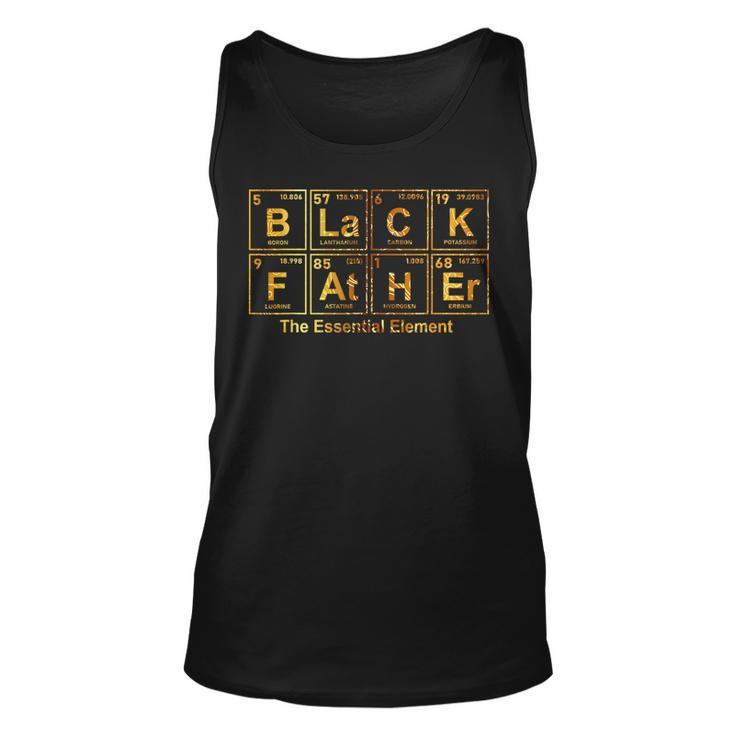 Black Father Periodic Table Of Elements Fathers Day  Unisex Tank Top