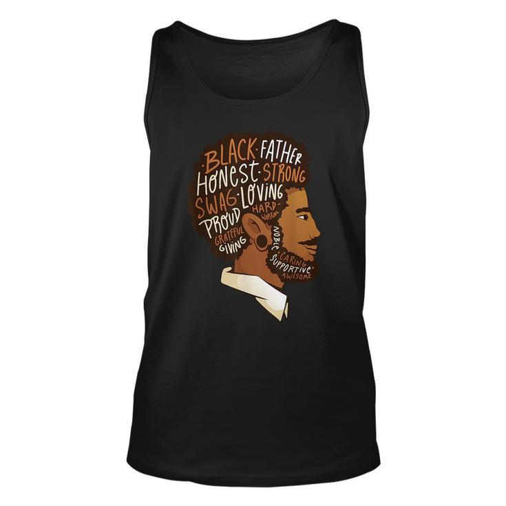 Black King African American Natural Afro Black Dad Freedom  Unisex Tank Top