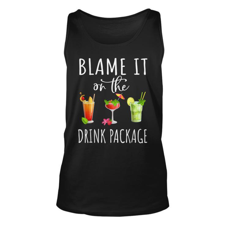Blame It On The Drink Package Cruise Cruising Cruiser Tank Top