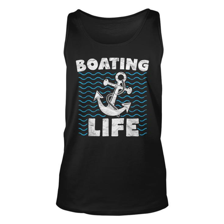 Boating  Men Anchor Sailing Gift Unisex Tank Top