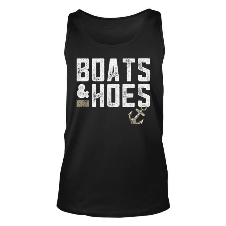 Boats & Hoes Boating Lover Sailor  Unisex Tank Top