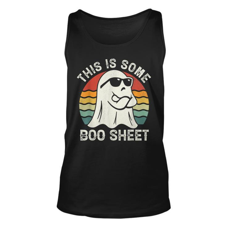 This Is Some Boo Sheet Ghost Cute Boo Ghost Halloween Spooky Tank Top