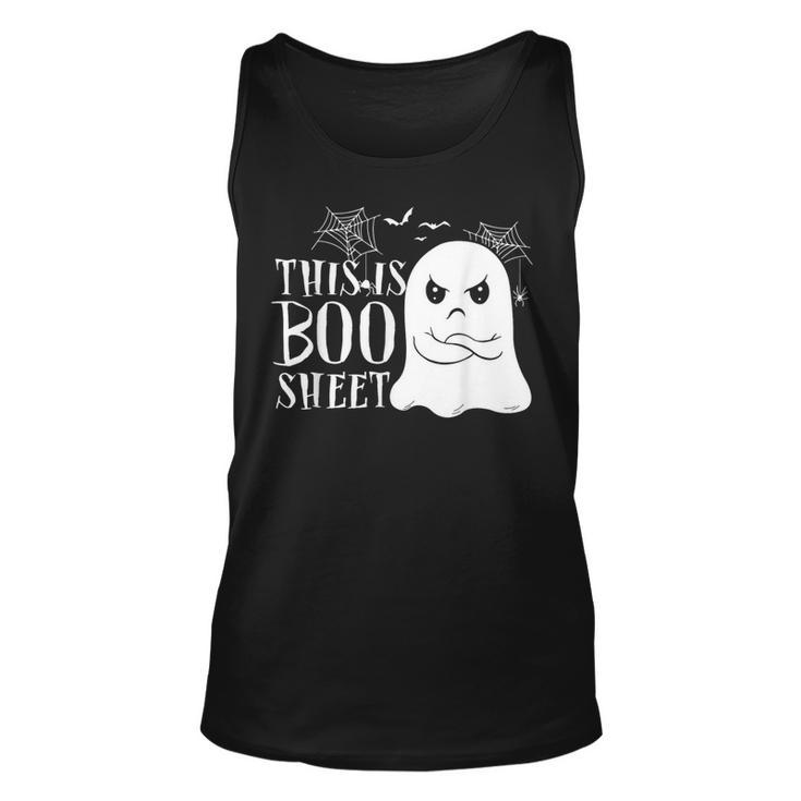 This Is Boo Sheet Ghost Retro Halloween Costume Tank Top