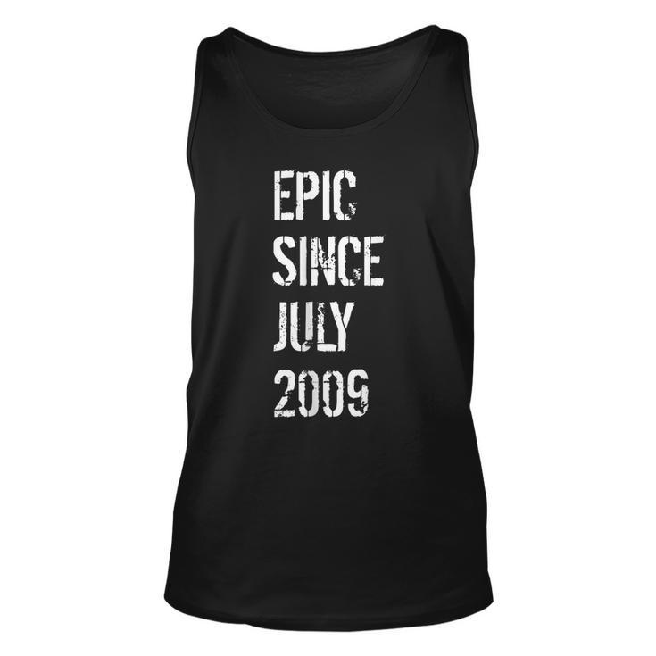 Born In July 2009 Birthday Gift  10 Year Old Unisex Tank Top