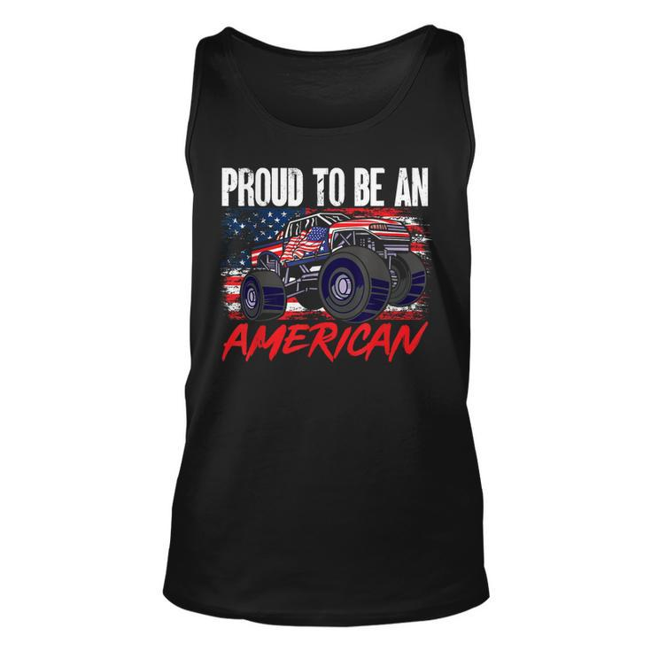 Boys Kids Proud To Be An American 4Th Of July  Unisex Tank Top