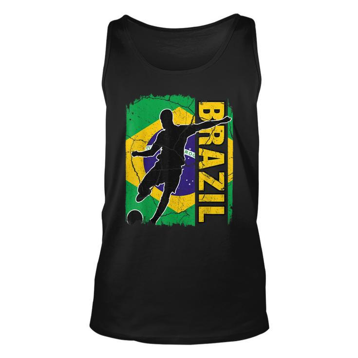 Brazilian Soccer Team Brazil Flag Jersey Football Fans  Unisex Tank Top