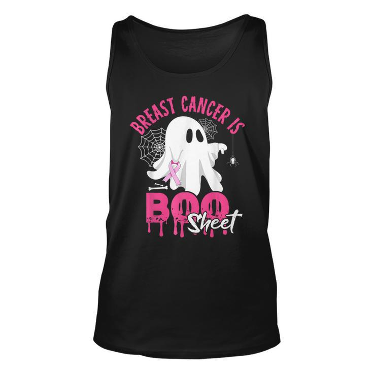 Breast Cancer Is Boo Sheet Halloween Breast Cancer Awareness Tank Top