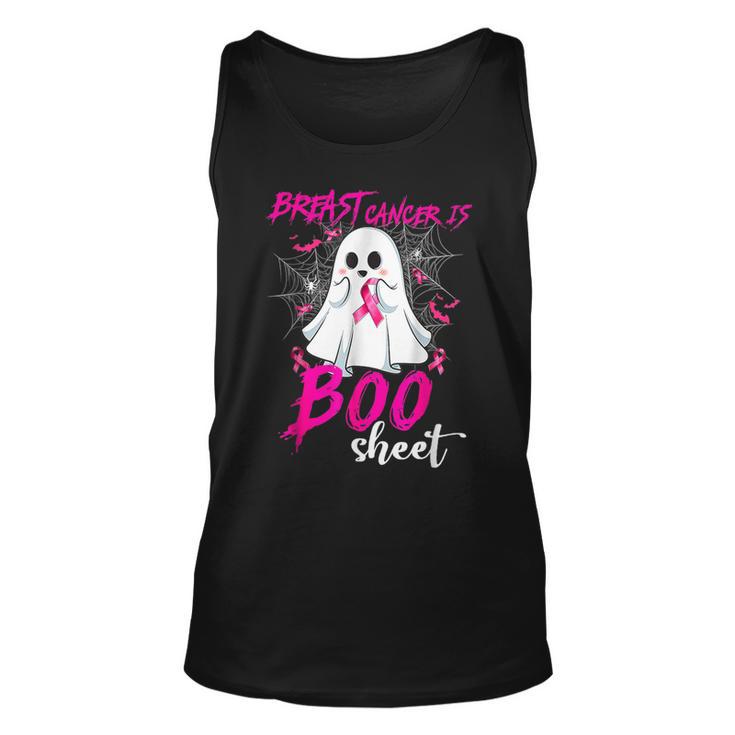 Breast Cancer Is Boo Sheet Halloween Breast Cancer Awareness Tank Top