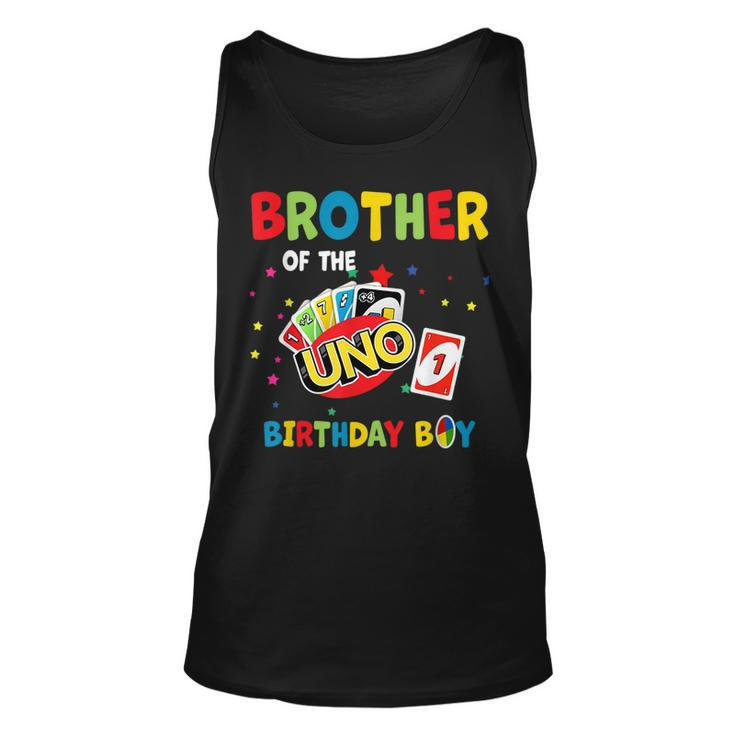 Brother Of The Uno Birthday Boy Uno Birthday Boy  Unisex Tank Top