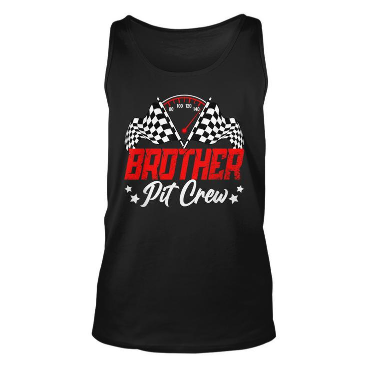 Brother Pit Crew Birthday Party Race Car Lover Racing Family Tank Top