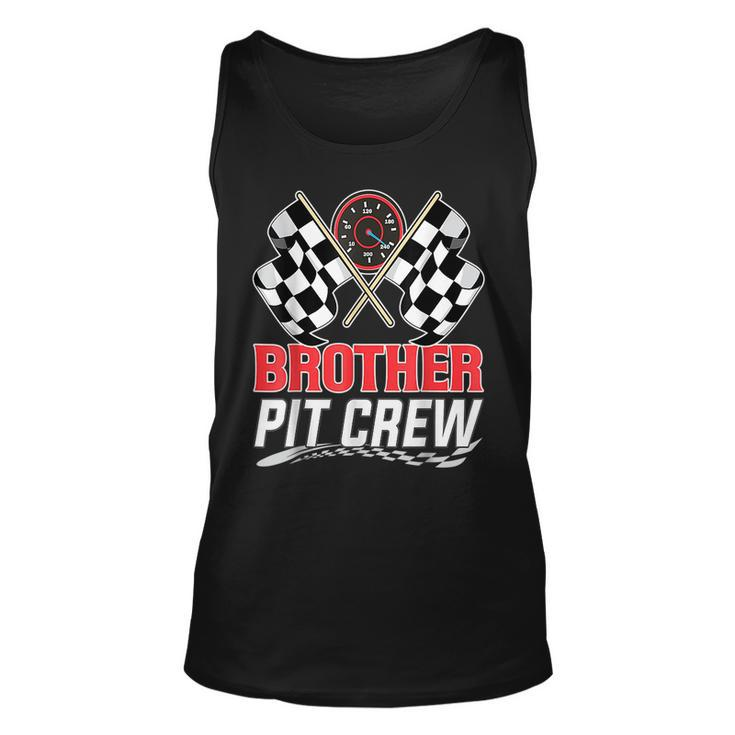 Brother Pit Crew Race Car Birthday Party Racing For Brothers Tank Top