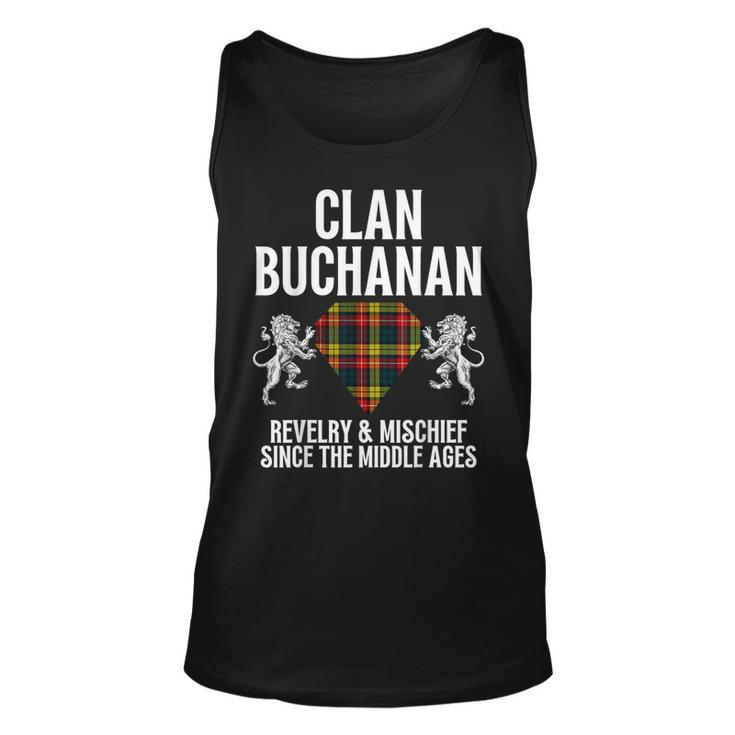 Buchanan Clan Scottish Name Coat Of Arms Tartan Family Unisex Tank Top