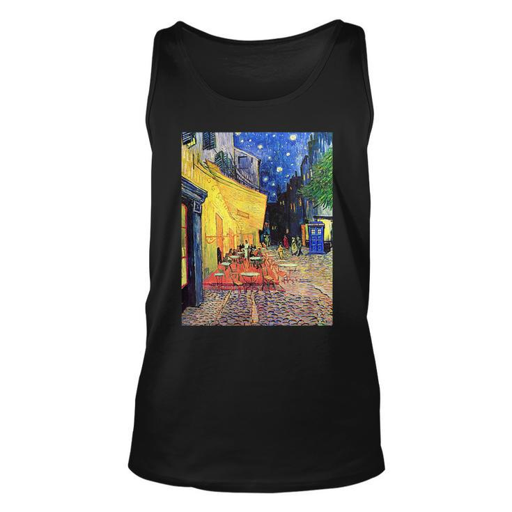 Cafe Terrace At Night Doctor Visit  Unisex Tank Top