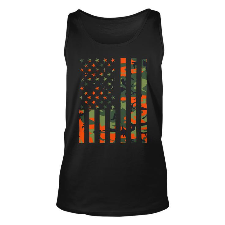 Camouflage American Flag For Hunters And Men Women Patriots Unisex Tank Top