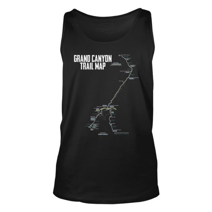 Camp Grand Canyon National Park Trail Map Camping Hiking  Unisex Tank Top