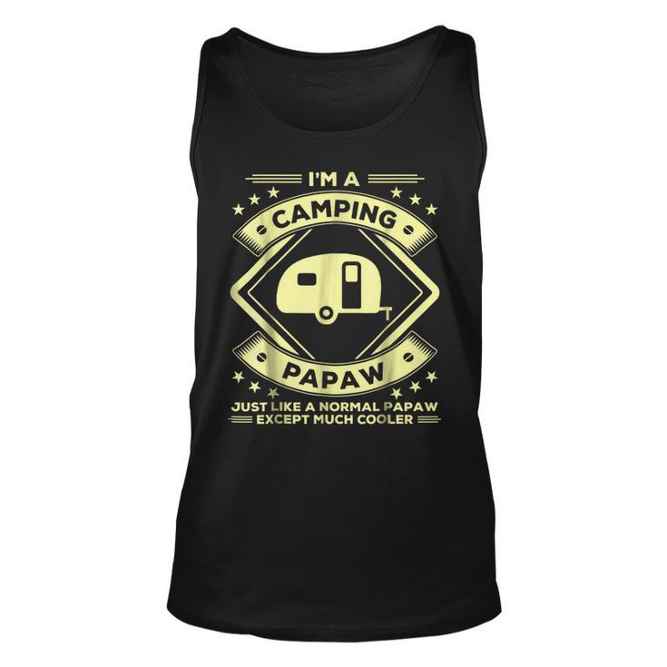 Camping Papaw  Funny Camper Gifts Grandpa  Unisex Tank Top