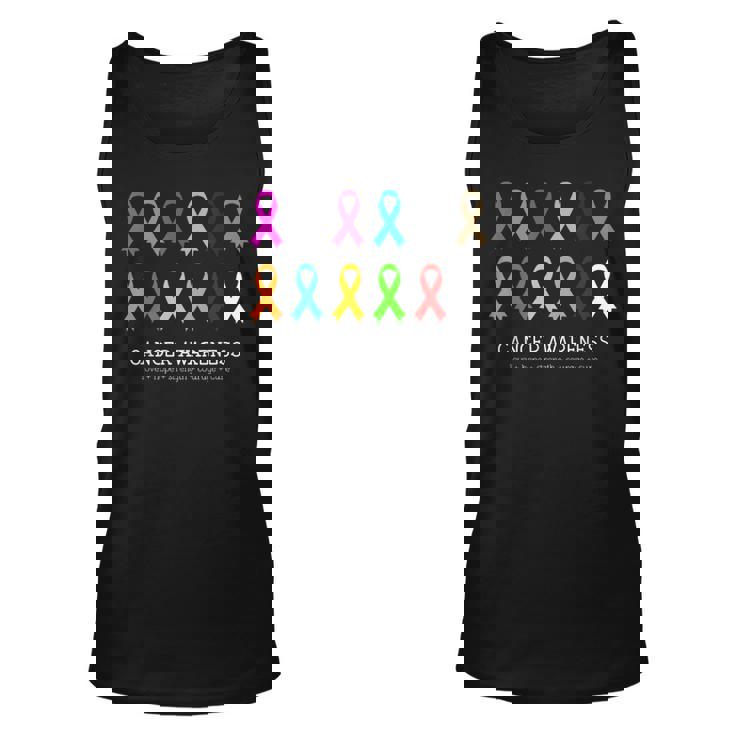 Cancer Awareness Clothing - Fight Cancer Ribbon  Unisex Tank Top
