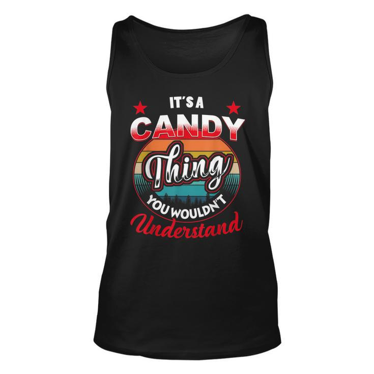 Candy Retro Name  Its A Candy Thing Unisex Tank Top