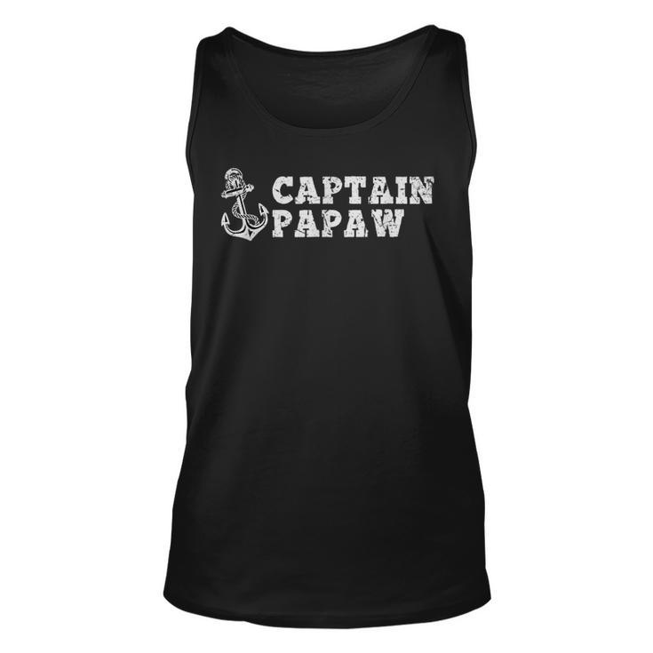 Captain Papaw Sailing Boating Vintage Boat Anchor Funny  Unisex Tank Top