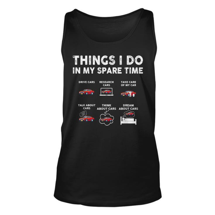 Car Guy Things I Do In My Spare Time Muscle Cars Lover Cars Tank Top