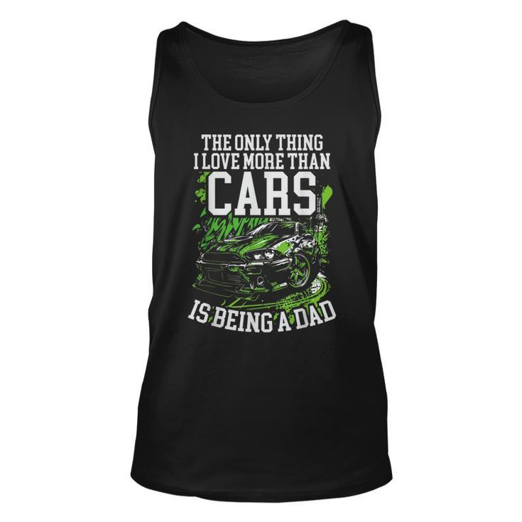 Car Racer Dad Speed Driver Car Lover Daddy Fathers Day  Unisex Tank Top