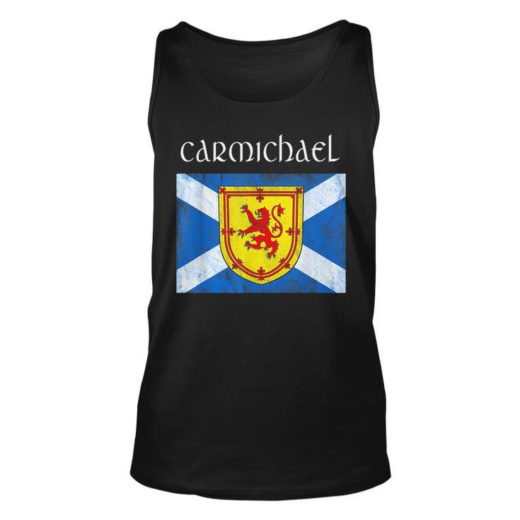 Carmichael Scottish Clan Name Gift Scotland Flag Festival Unisex Tank Top