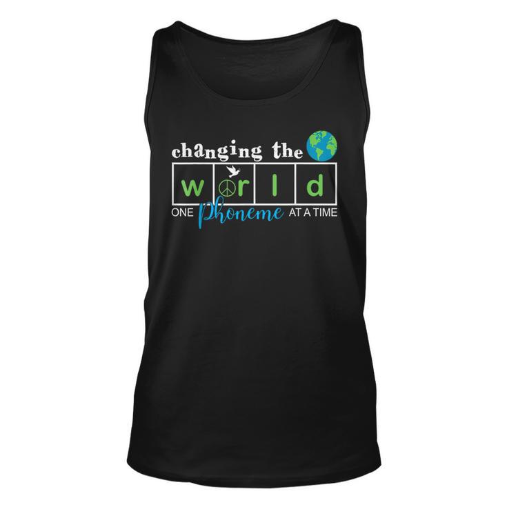 Changing The World One Phoneme At A Time Science Of Reading Tank Top