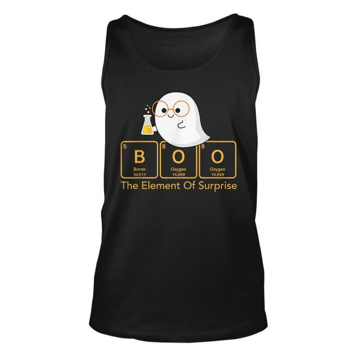 Chemistry Boo The Element Of Surprise Cute Chemist Halloween Tank Top