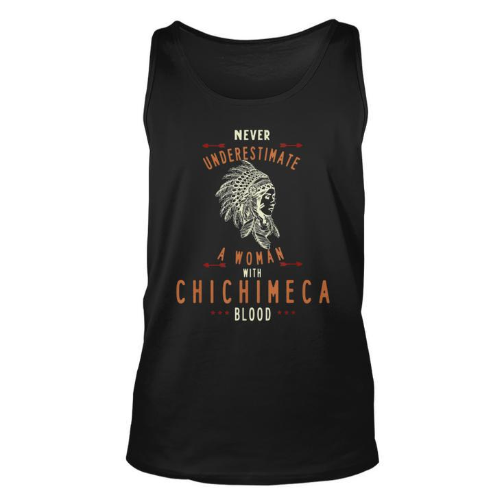 Chichimeca Native Mexican Indian Woman Never Underestimate Indian Tank Top