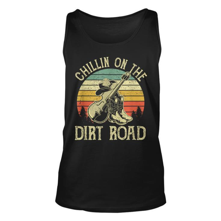 Chillin On The Dirt Road Western Life Rodeo Country Music Tank Top