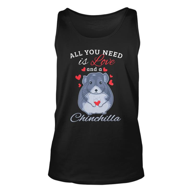 Chinchilla Gift Funny Cute Pet Animal Lover Owner Love Unisex Tank Top