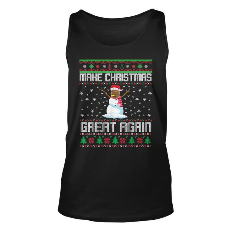 Make Christmas Great Again Ugly Christmas Sweater Snowman Tank Top Make Christmas Great Again Ugly Christmas Sweater Snowman Tank Top