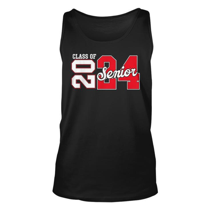 Class Of 2024 Senior 2024 Graduation Or First Day Of School  Unisex Tank Top