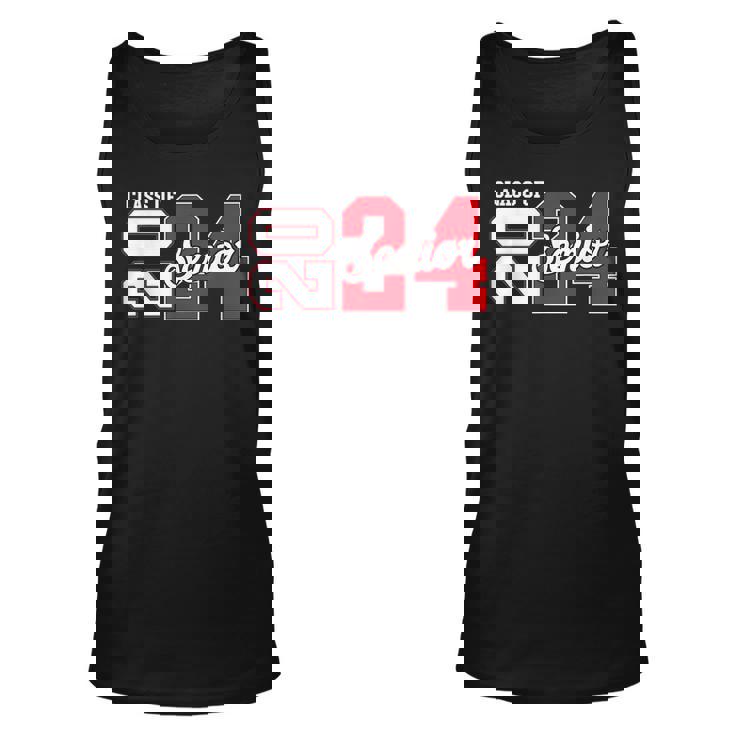 Class Of 2024 Senior 2024 Graduation Or First Day Of School  Unisex Tank Top