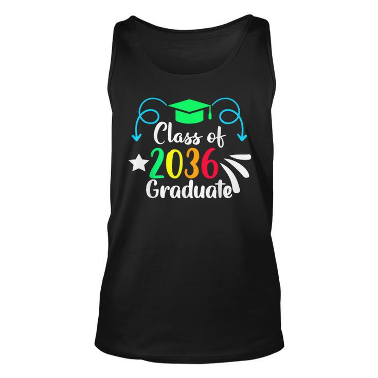 Class Of 2036 Grow With Me First Day Kindergarten Graduation Tank Top