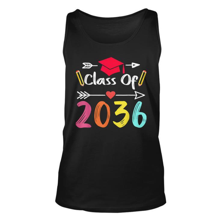 Class Of 2036 Grow With Me First Day Of School Graduation Tank Top
