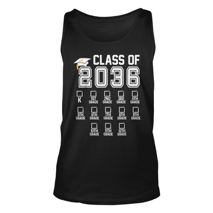 Class Of 2036 Grow With Me Graduation First Day Of School Tank Top