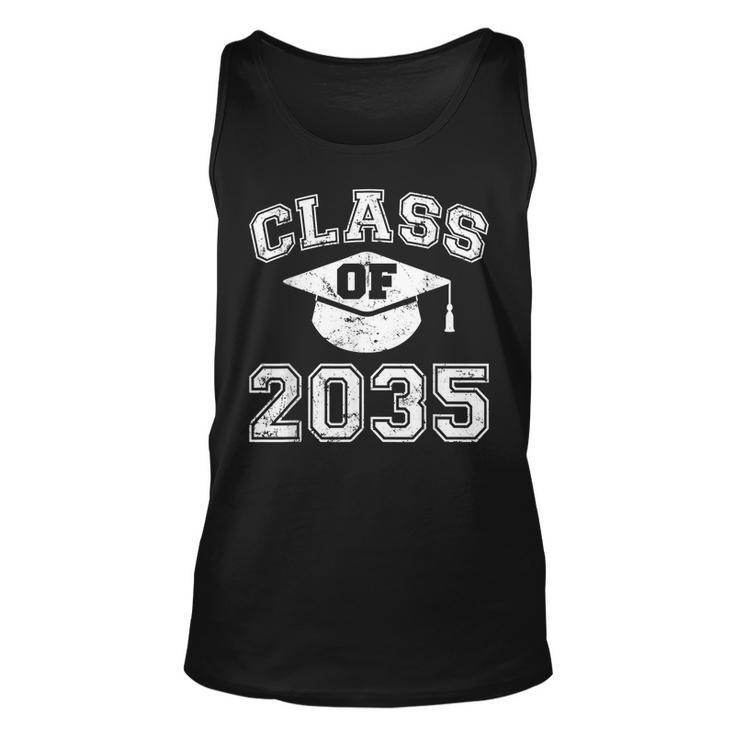Class Of 2035 Grow With Me Graduation First Day Of School  Unisex Tank Top
