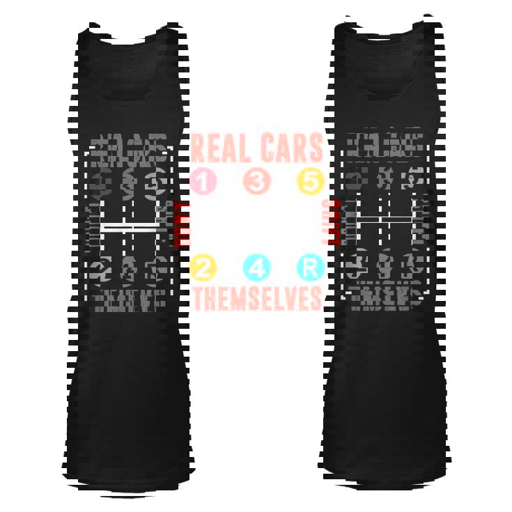 Classic Car Tuning Real Cars Dont Shift Themselves Cars Tank Top