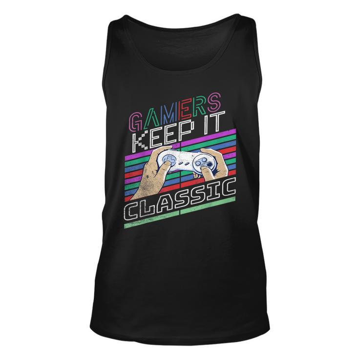 Classic Gamer Keep It Classic Gaming 80S 90S Vintage Cool Unisex Tank Top